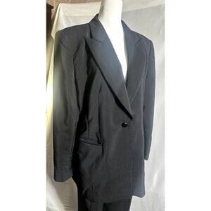 Ladies Bespoke By Escade Striped Suit Sz. 6 Cloth by Zegna